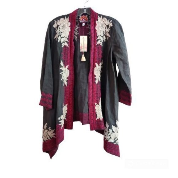 Johnny Was Sweaters - NWT - Johnny Was Women's Camille Embroidered Draped Cardigan